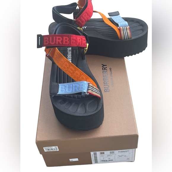 Burberry Shoes - Burberry Women's Patterson Platform Sandals
